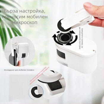 Chuda 100x мини микроскоп за деца с LED осветление и светлина за детекция на банкноти