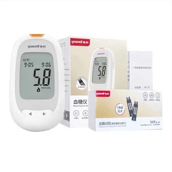 Глюкомер с индивидуално опаковани тест ленти за домашна употреба, напълно автоматичен тестер, код за калибрация 306; Марка Leaping Fish