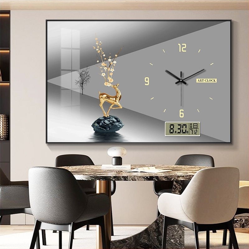 Декоративна картина за електромерна кутия абстрактен дизайн рамкирана алуминиева сплавна рамка платно с маслена основа кристално порцеланова картина