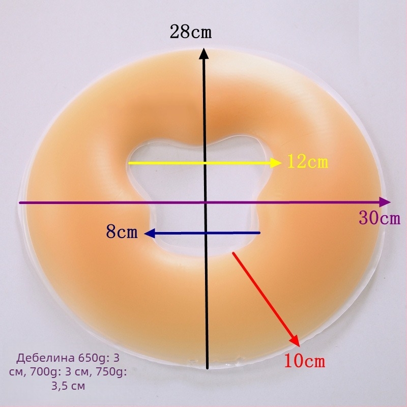 Възглавница Meien от латекс, кръгла форма, съдържание на латекс над 90%, пълнеж от еластична гума, персонализирана обработка за възрастни