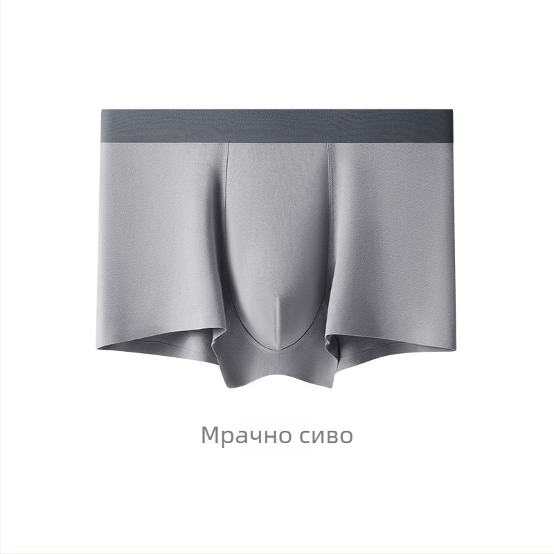 Мъжки памучни боксерки, дишащи и антибактериални, 95% памук, средна талия, безшевни