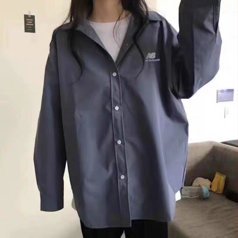 Двупартиен комплект: риза и пола, дълги ръкави, яка тип риза, японско/корейски ежедневен стил, полиестрова смес с бродерия, есен 2024