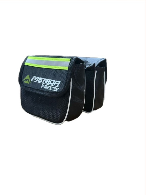 XW Канвас преден тръбен джоб за планински велосипед, 3 в 1, твърд корпус, чанта за седалка