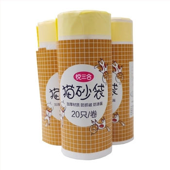 Чанти за отпадъци от котешка тоалетна, дебелени, непрекъсната ролка, HDPE/LDPE, за интелигентни автоматични котешки тоалетни