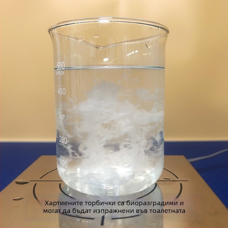 Cool Baby торбички за кучешки изпражнения – двуслойни, удебелени, еднократни торбички за отпадъци, плоско отваряне, пластмаса и водоразтворима хартия