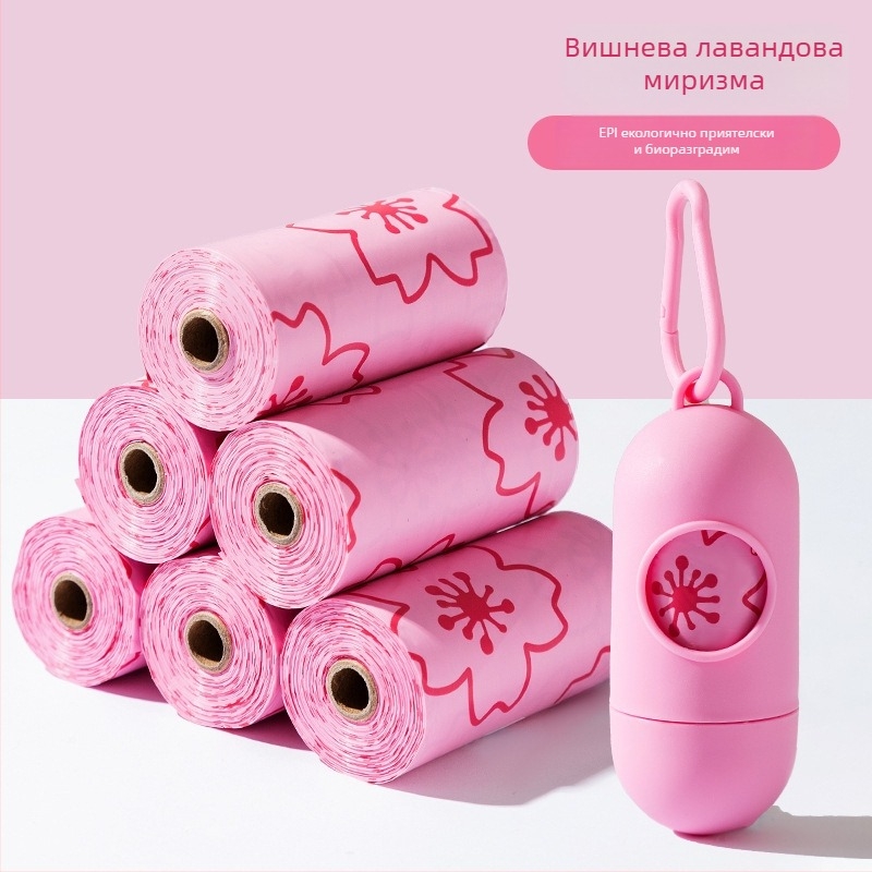 Ролкови чанти за отпадъци на домашни любимци, биоразградими материали, стандартна дебелина, подходящи за частни марки