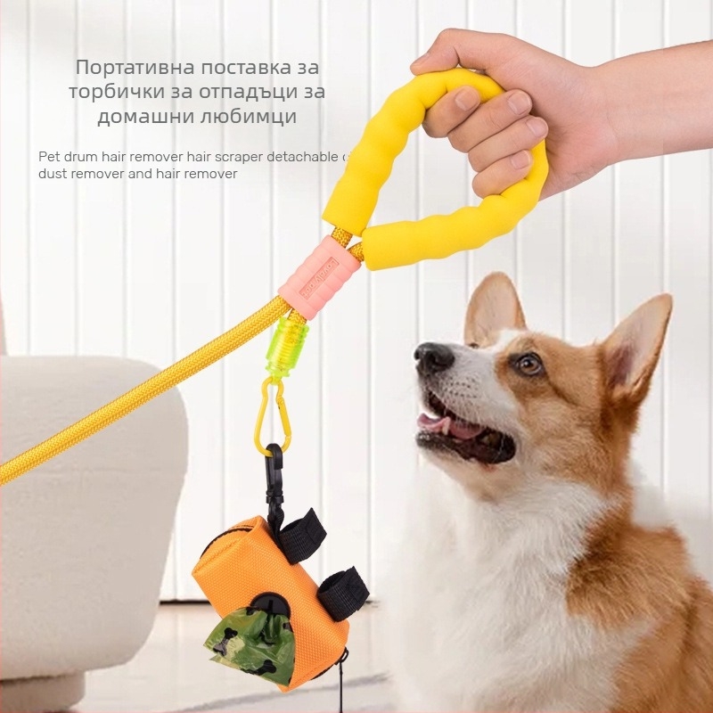 Диспенсер за торбички за кучета със съхранение, преносим, полиестер, стандартна дебелина