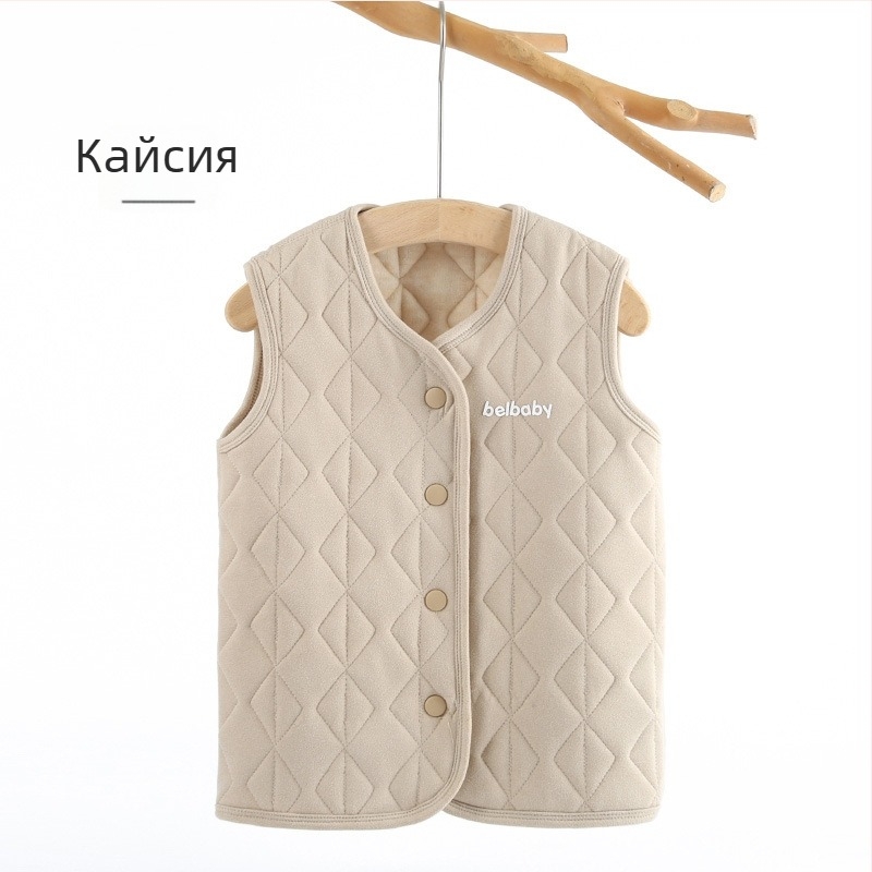 Детски вътрешен набор от палто с полиестерен пълнеж за есен и зима, дебел, топъл, 93% полиестер, флийс обработка