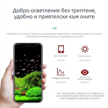 ABS аквариумно LED осветление за водни растения – Spring Dragon, клип лампа