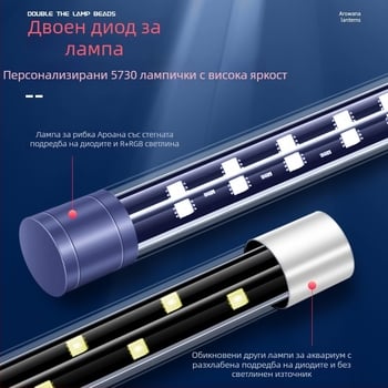 LED осветление за аквариум за риби (Материал: пластмаса; Функция: осветление за аквариум; Марка: Crazy Water Grass; Мощност: по избор)