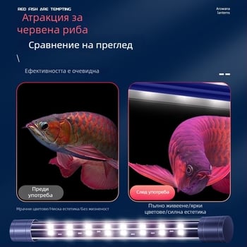 LED осветление за аквариум за риби (Материал: пластмаса; Функция: осветление за аквариум; Марка: Crazy Water Grass; Мощност: по избор)
