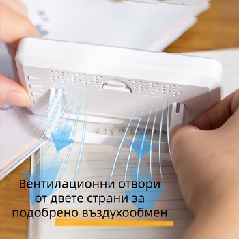 Deli термометър за стая с голям LCD дисплей, за вътрешна употреба, батерийно захранване, настолен дизайн