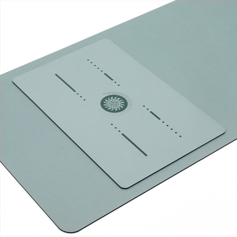 Йога мат PU гума, с ивици, дебелина 4-5 мм, тегло 0,5 кг