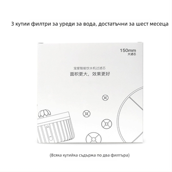 Филтър за устройство за питейна вода за домашни любимци – активен въглен, модел YPD-C002, 2 броя филтърни елементи, подходящ за кучета и котки, 100 g/кутия, 1 година гаранция