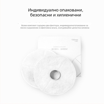 Филтър за устройство за питейна вода за домашни любимци – активен въглен, модел YPD-C002, 2 броя филтърни елементи, подходящ за кучета и котки, 100 g/кутия, 1 година гаранция