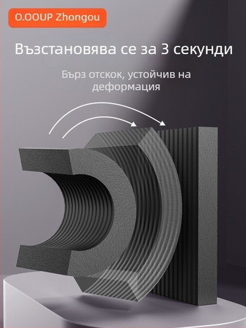Йога постелка от НBR, 4 cm дебелина, подложка за колене и лакти от пяна за баланс и тренировки с гири
