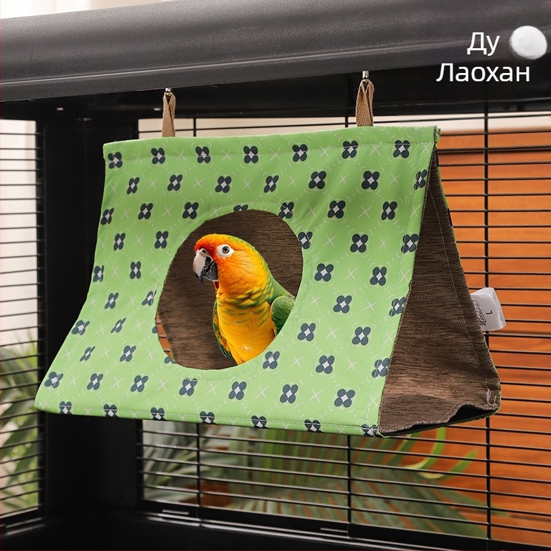 Платено висящо триъгълно гнездо за птици – дишащо зимно спално гнездо за малки птици, антидеформационна защита на краката