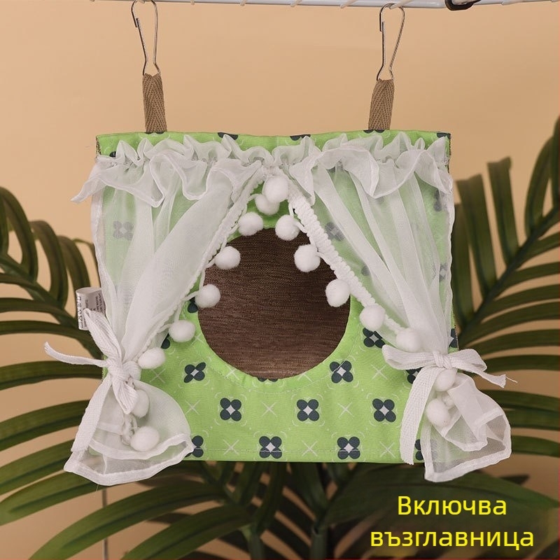 Платено висящо триъгълно гнездо за птици – дишащо зимно спално гнездо за малки птици, антидеформационна защита на краката