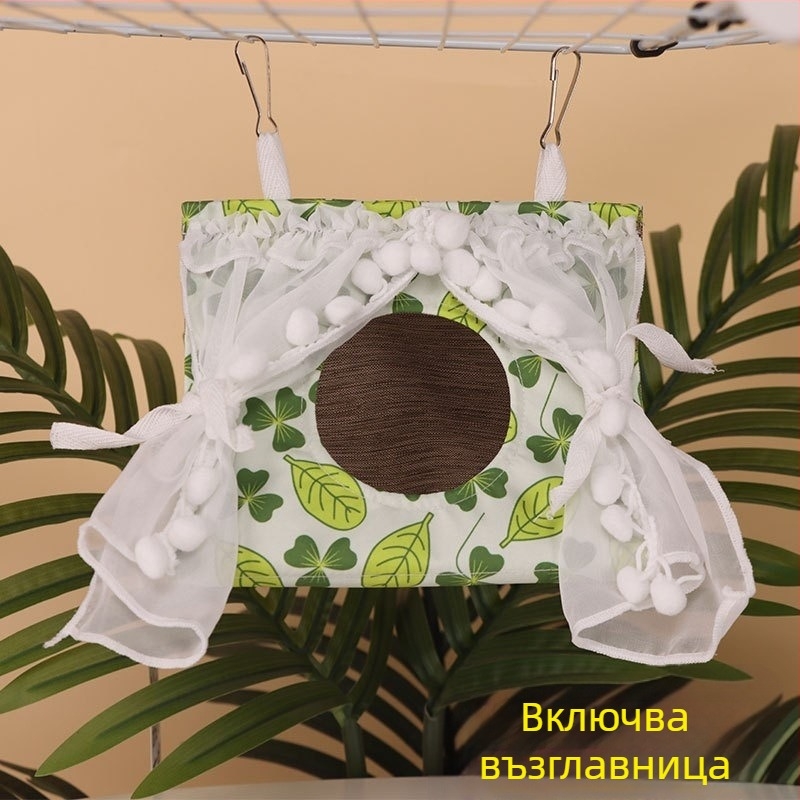 Платено висящо триъгълно гнездо за птици – дишащо зимно спално гнездо за малки птици, антидеформационна защита на краката