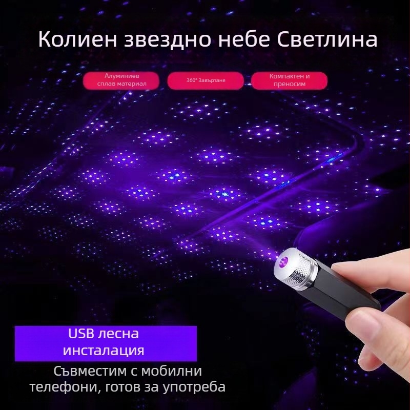 LED таванно осветление за автомобил със звездно небе, модел 12, 5V, 3.9W