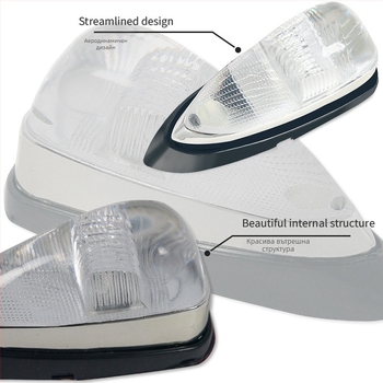 LED автомобилна покривна светлина AC-198, ABS, 12V, 0.4W