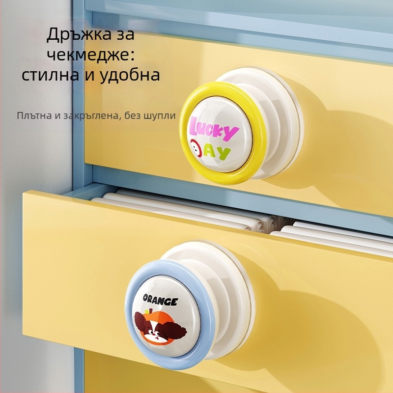 Cookie вакуумна дръжка за врати с чашка - дърпане/бутане, ABS, инжекционно формована, за дома