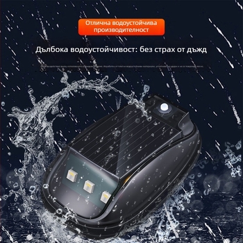 Соларен LED предупредителен светлинен сигнал за покрива DRL169, ABS корпус, LED светлинен източник, водоустойчив, живот на експлоатация 50 000 ч