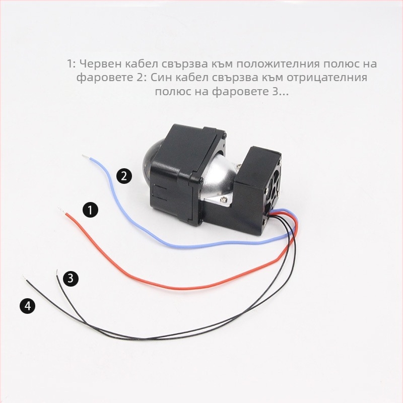 M1 матричен LED лазерен би-оптичен модул за автомобил — 12V, 45W, 3.5A, алуминиев корпус, живот 30000 ч