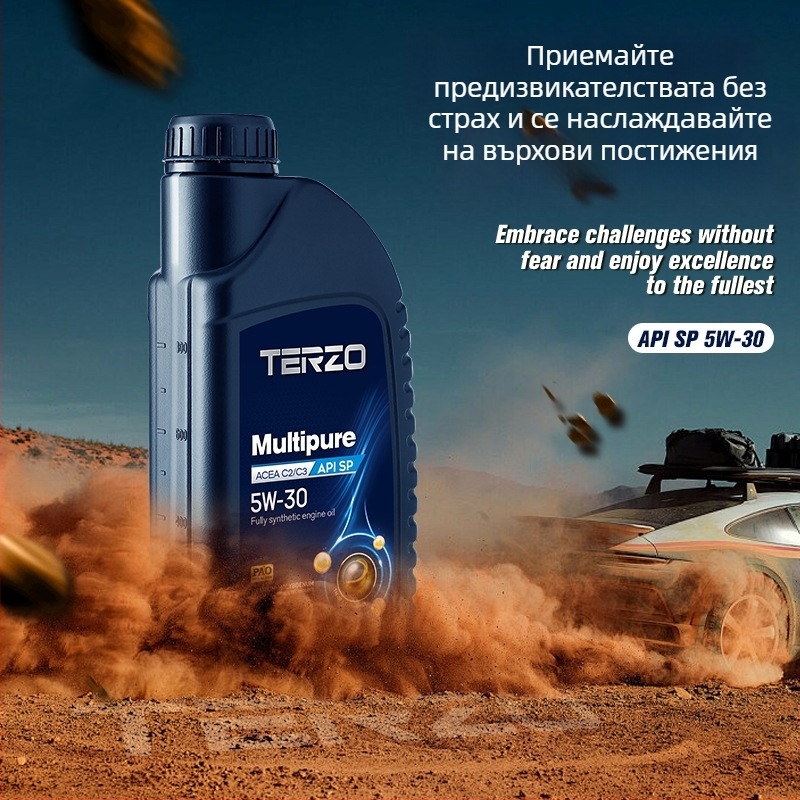 Моторно масло Tazer Duo Pure 5W-30, пълна синтетика, API SP, C3, бензинов двигател
