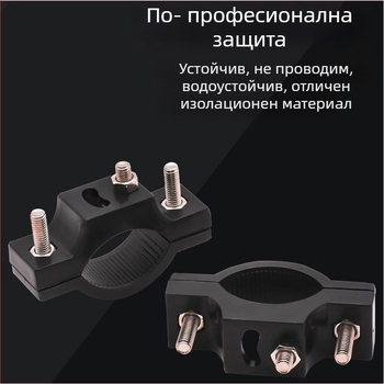 Mojielong Универсална тръбна скоба за фар – монтажна база за мотоциклети и електрически превозни средства