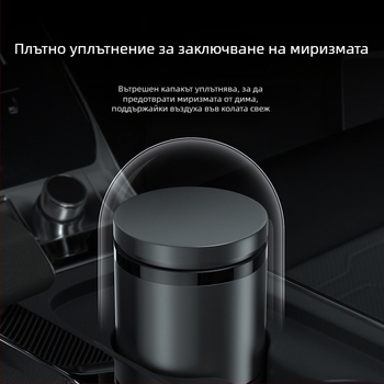 Умен автомобилен пепелник със капак и светлина, метал, модел YHG-1, гравирана повърхност, персонализируем, за кола и домашна употреба