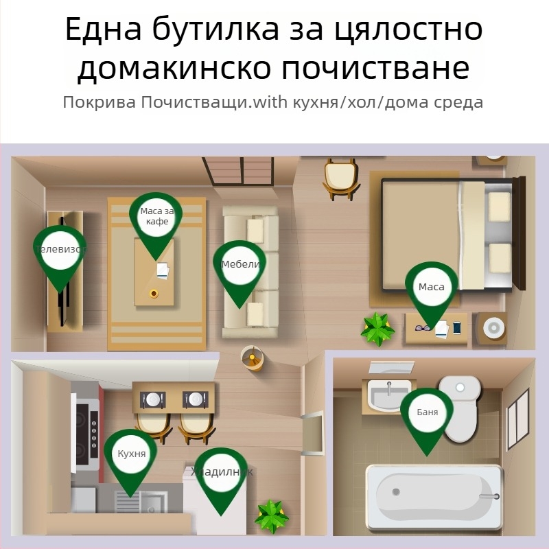 Duer Deao дезинфекционен спрей за дома – антибактериален многофункционален почистващ препарат, произход Гуандун