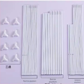 Т-образен фитинг за мрежа против комари – стоманен държач, универсално приложение, поддържа монтаж в един етап