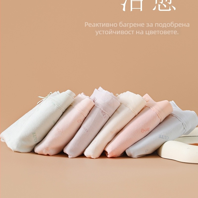 Момичешко бельо за месечен период, дишащо, антибактериално и против протичане, памучна материя с модална вложка