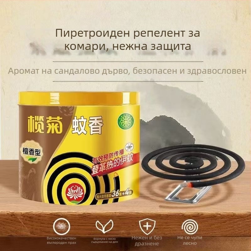 Комари инсенс коил – Citronella Artemisia, ясно аромат, дълготраен, твърда форма, опаковка 18 кутии, модел 238556655, WP20210064, леко токсичен