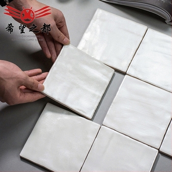 Глазирана стенна плочка Shell brick серия, матова повърхност, неплъзгаща се, подходяща за баня и кухня, едноцветен дизайн