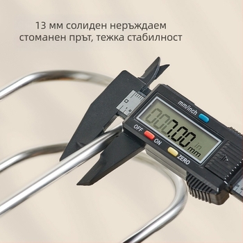 Стоманен държач за кърпи за баня с вакуумна чашка и двойна пръчка – без пробиване