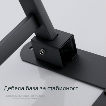 Държач за хавлии от неръждаема стомана, стенен, еднослоен, за съхранение, товароносимост до 20 кг