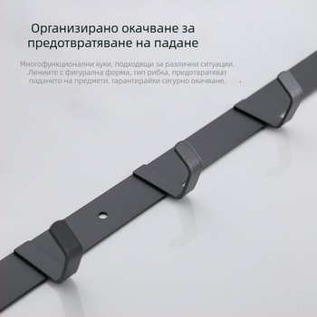 Държач за хавлии от неръждаема стомана, стенен, еднослоен, за съхранение, товароносимост до 20 кг