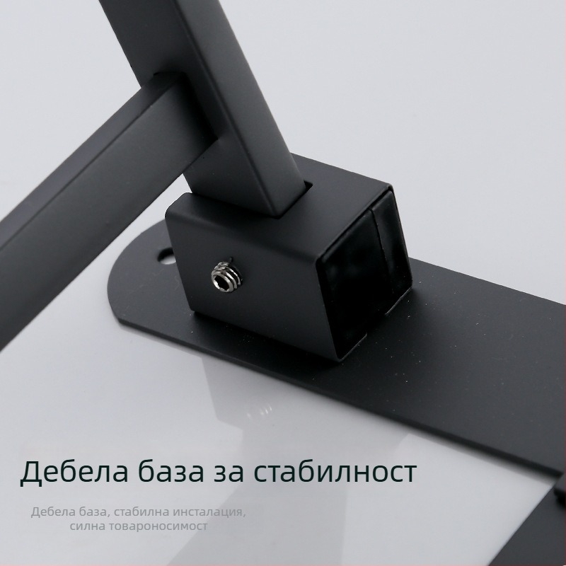 Държач за хавлии от неръждаема стомана, стенен, еднослоен, за съхранение, товароносимост до 20 кг