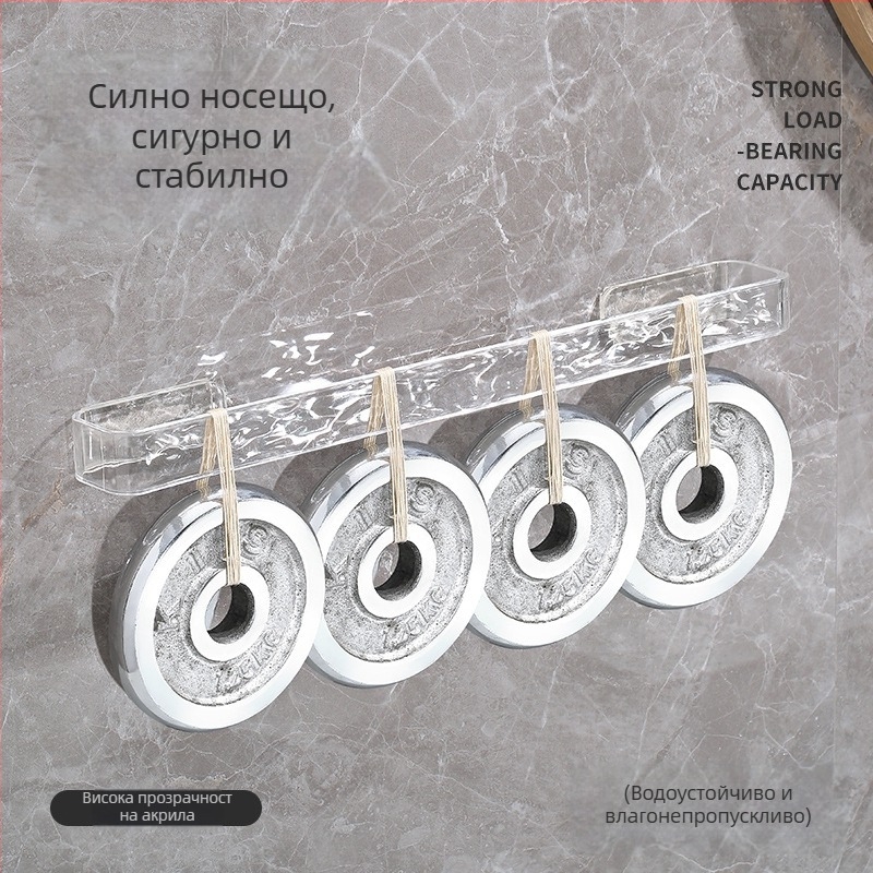 Zexi AS Стенен държач за чехли и кърпа за баня с дренаж, без пробиване — персонализирана обработка, готов за частно етикетиране