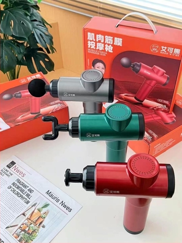 Aike Bear U-образна масажна възглавничка за шия и рамене, 2 масажни глави, 3 ниво, жичен контрол, захранване AC, вибрационна технология