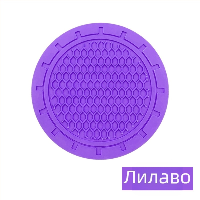 Автомобилна подложка за чаша от PVC с пчелна структура, печатно лого Haoli, анти‑плъзгаща