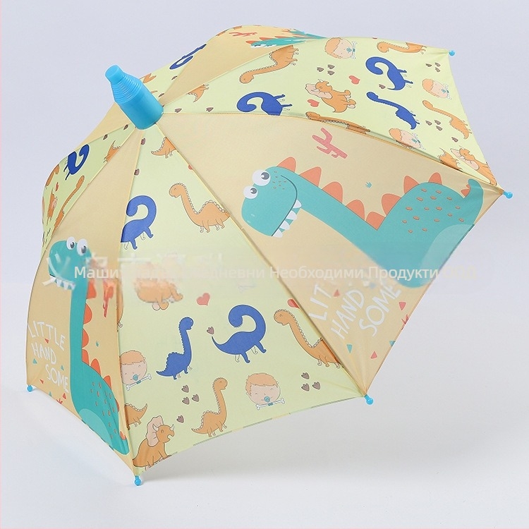 Детски чадър с дълга дръжка, автоматично отваряне, 8 ребра, винилова материя 190T, UPF над 50