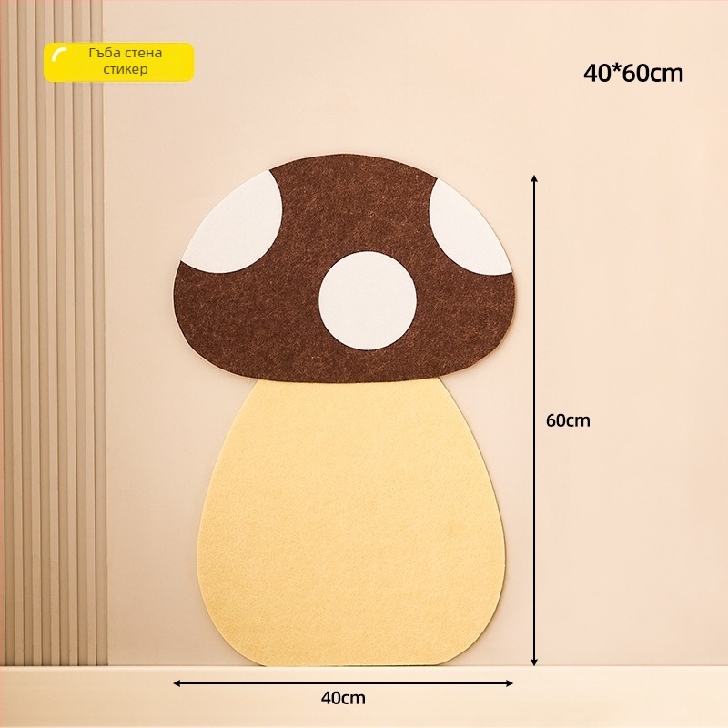 Котешка драскалка за стена — самозалепващ стикер, филц, устойчив на износване, без отделяне на влакна, сладък стил