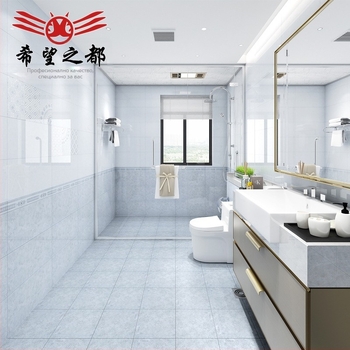 Глазирана порцеланова плочка за кухня и баня, лъскава повърхност, антиплъзгаща се и износоустойчива, водопоглъщане 0,5%, компресивна якост 2000