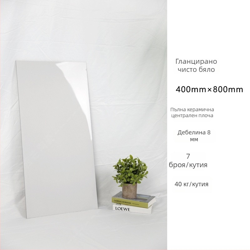 Гланцирана интериорна стенна плочка, серия Bright micro cement, микроциментова плочка, антиплъзгаща, за баня