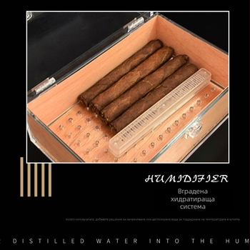 Dunhao пластмасов хумидор за пури – минималистичен стил, лек лукс, модел CD-069