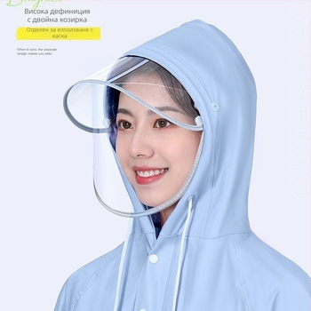 Дъждовна пончо за електрически превозни средства и мотоциклети, PVC плат, дебела, за възрастни, повторно използваема