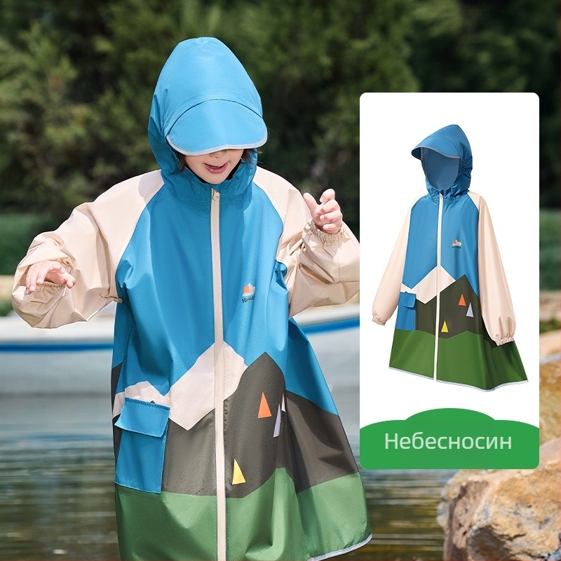 Kocotree едночастен детски дъждовник-пончо – карикатурен стил, полиестерова материя, водоустойчив слой